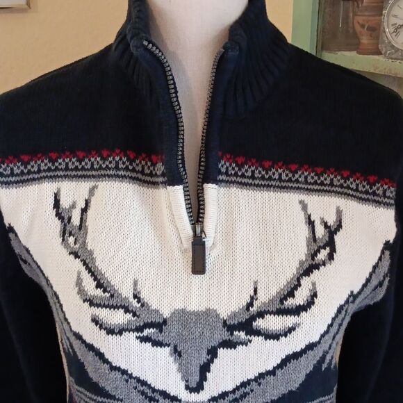 Chaps Cotton Zippered Pullover - Picture 8 of 12